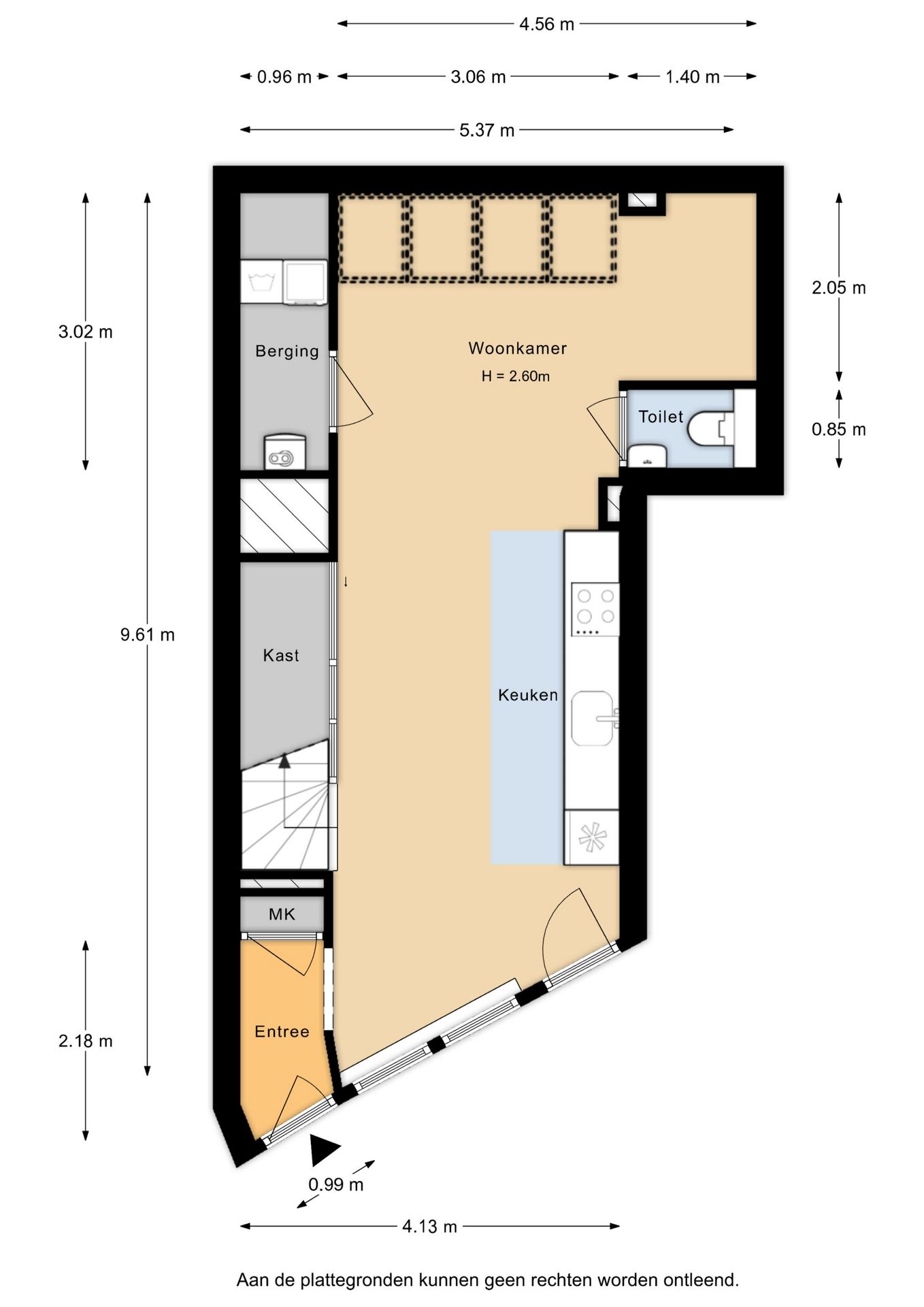 Renovated terraced house with west-facing terrace and private parking in historic Delfshaven — 57