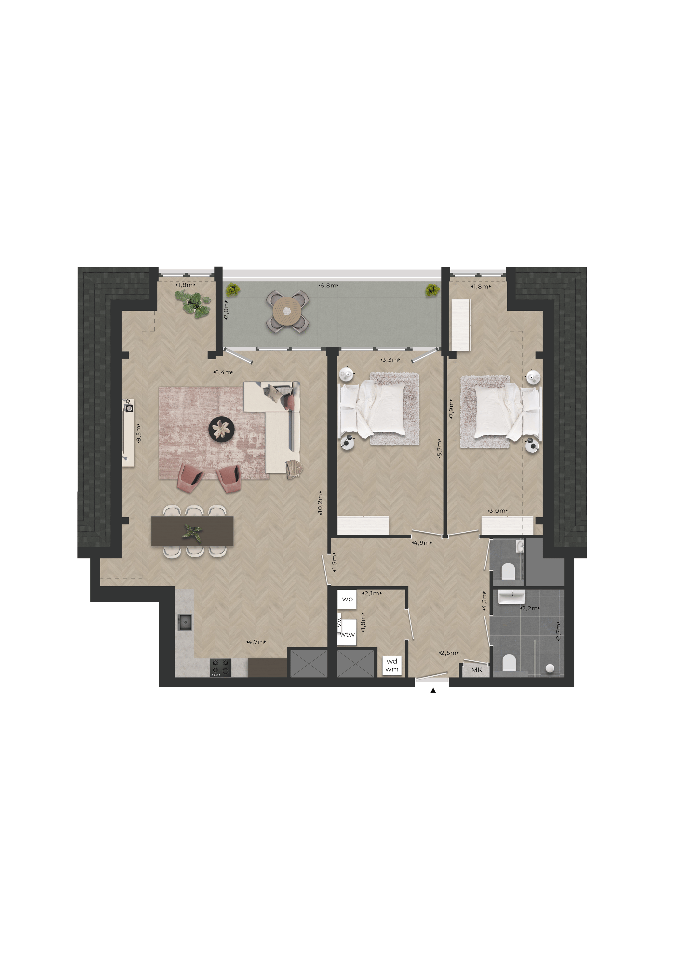 Foto 9 van I Penthouse (Bouwnr. B27)
