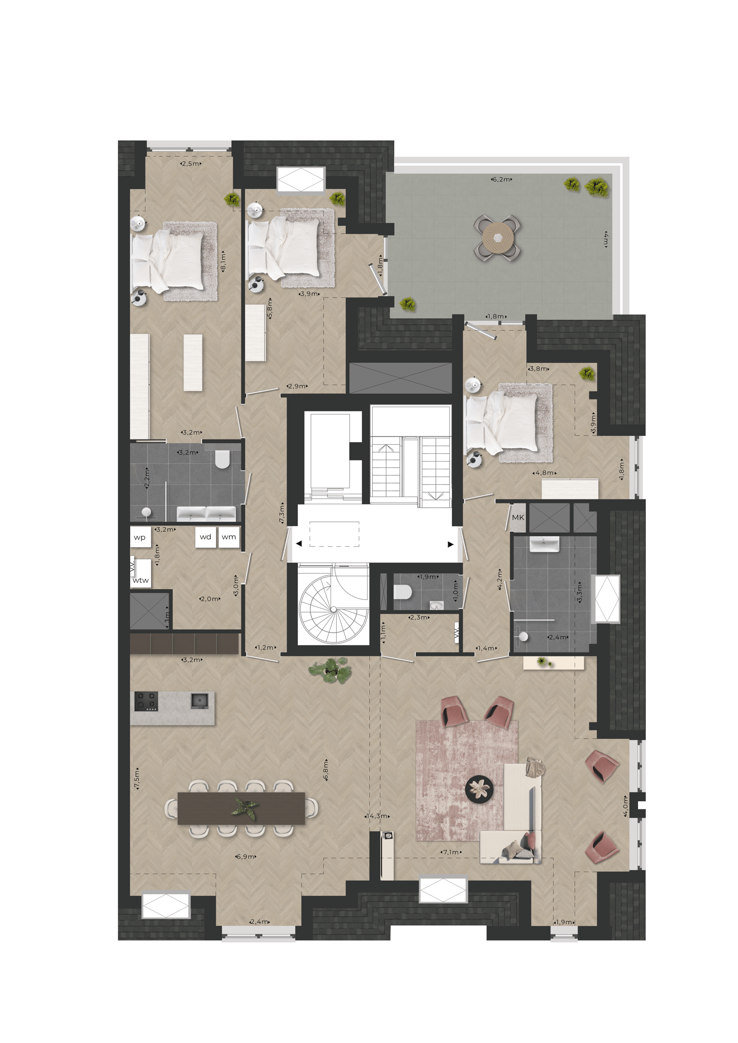Photo 10 of F Penthouse (Bouwnr. A18)