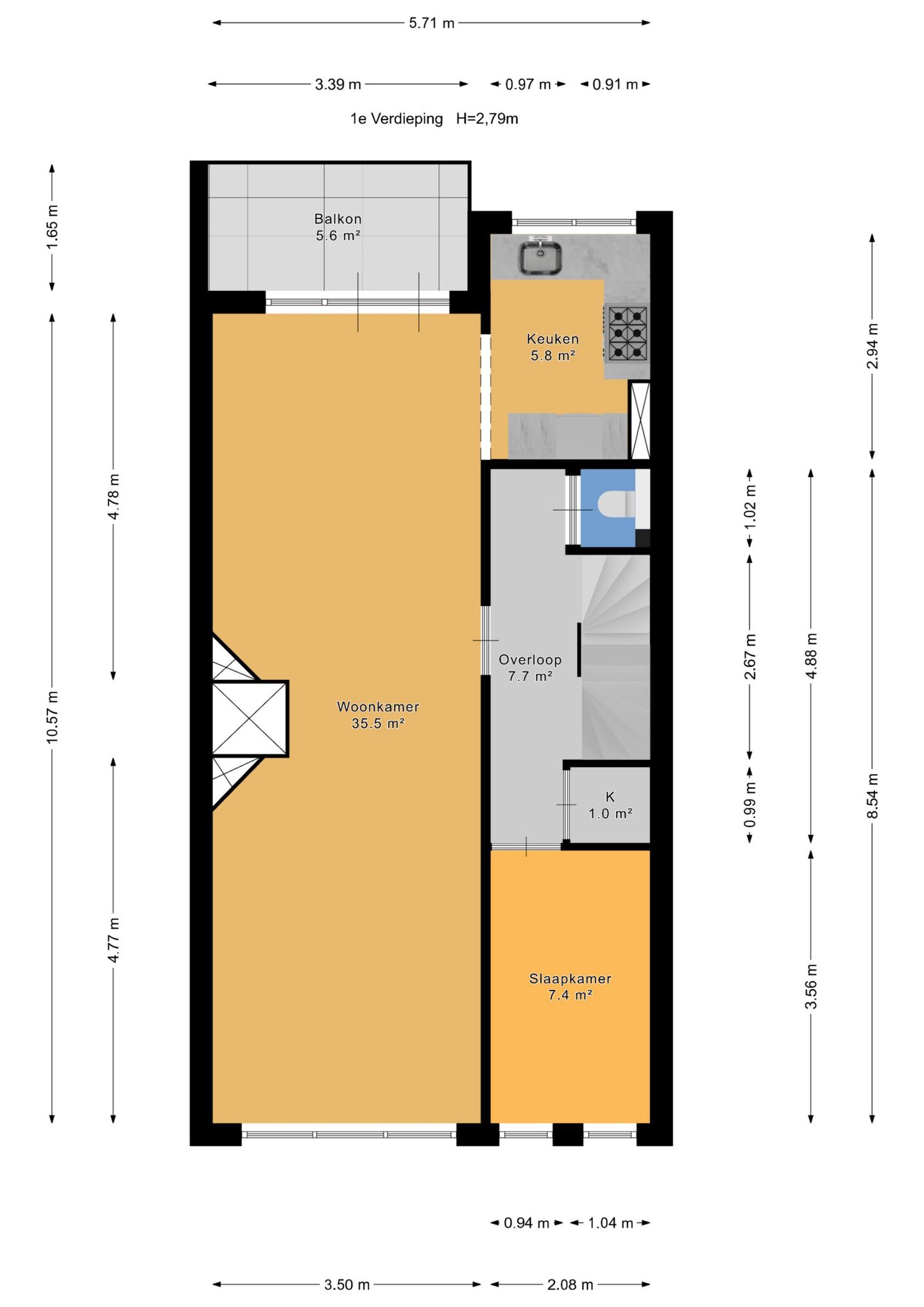 4-Bedroom Double Upper House with Two Balconies in the Beloved Bomenbuurt, Rijswijk — 35