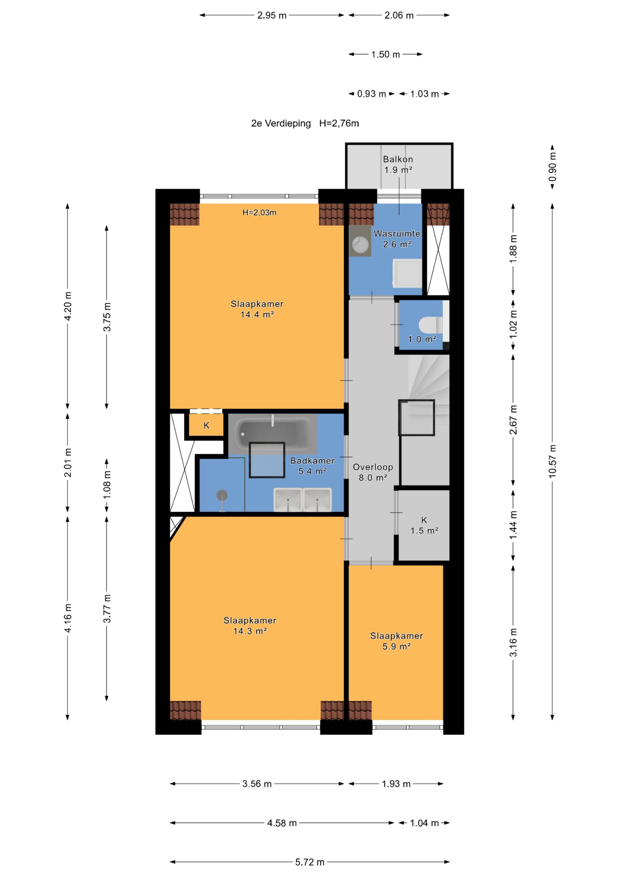 4-Bedroom Double Upper House with Two Balconies in the Beloved Bomenbuurt, Rijswijk — 36