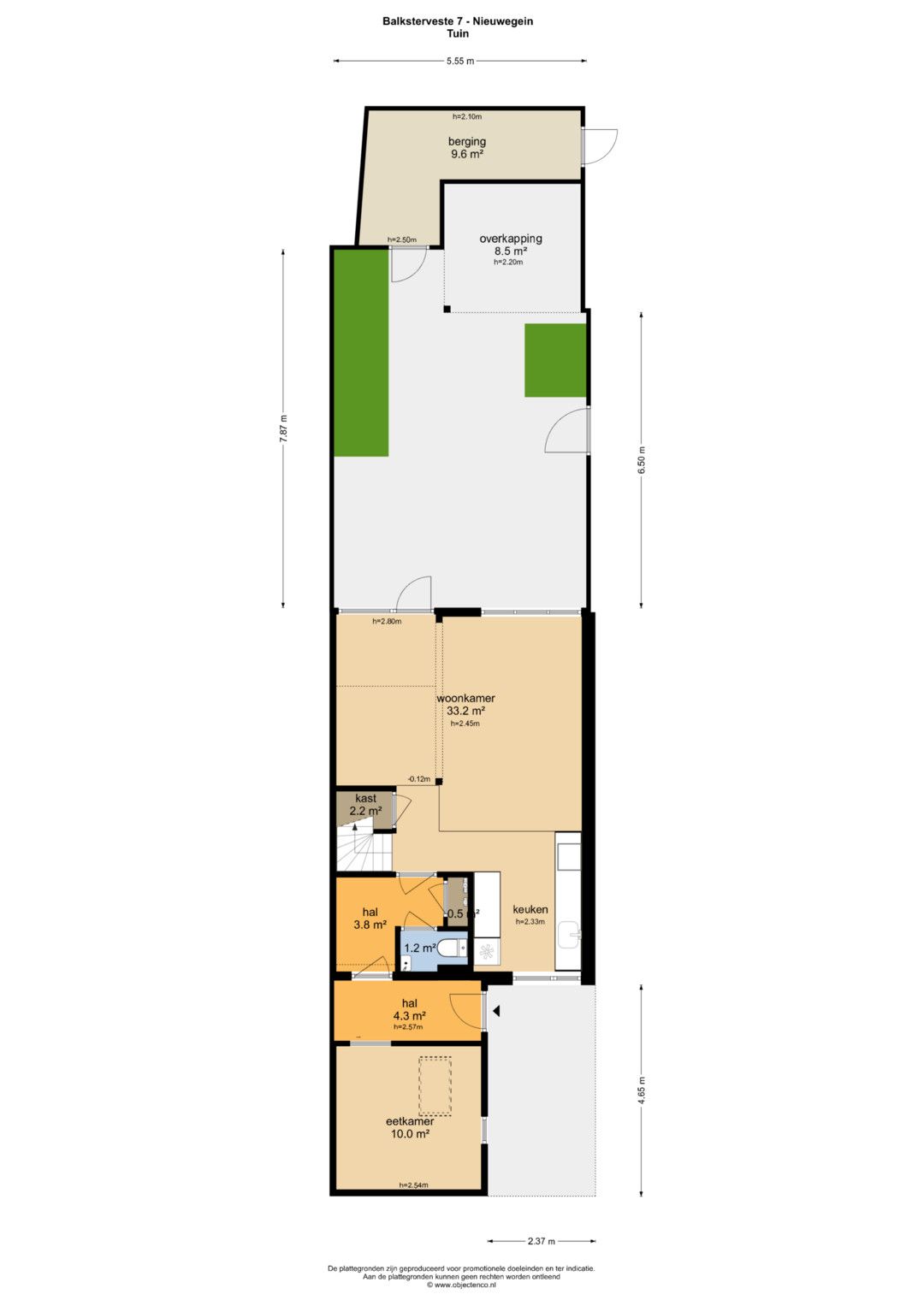 Spacious end house with practice room near Merwedekanaal — 73