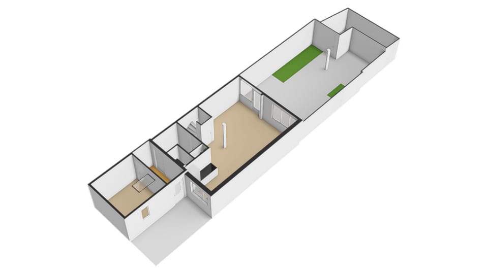 Spacious end house with practice room near Merwedekanaal — 75