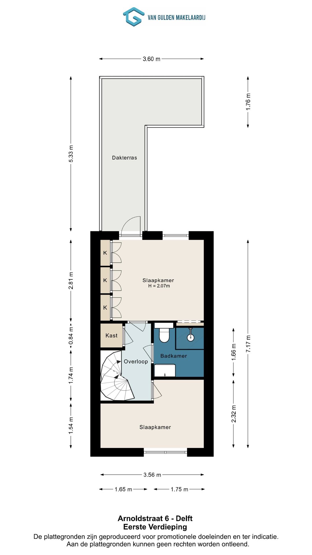 Charming early twentieth century home with patio and roof terrace in Delft — 38