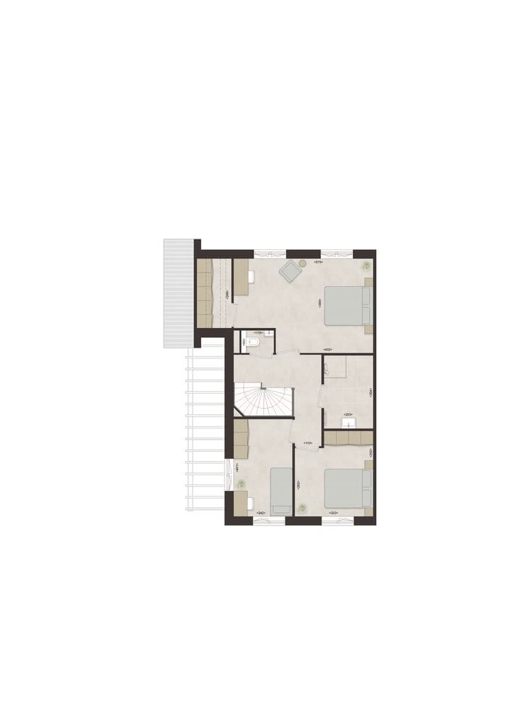 Photo 2 of F60 - Royale hoekwoning dwarskap en uitbouw (Bouwnr. 37)