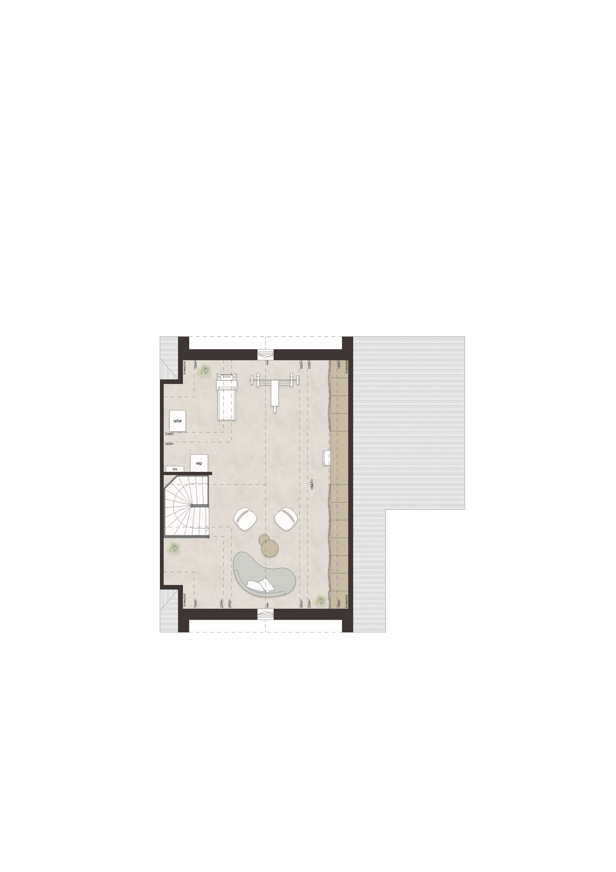 Photo 6 of L72 - Royale hoekwoning dwarskap en uitbouw (Bouwnr. 51)