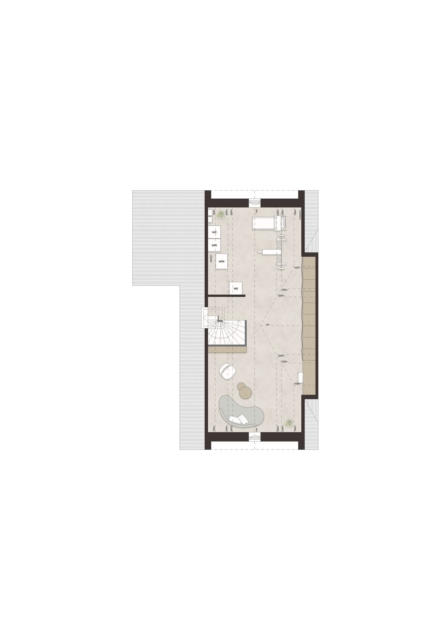 Photo 4 of F60 - Royale hoekwoning dwarskap en uitbouw (Bouwnr. 37)