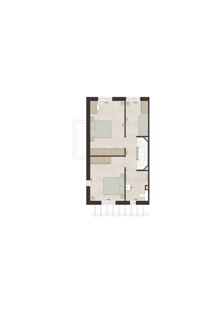 Foto 4 van C57 - Royale hoekwoning dwarskap en erker (Bouwnr. 25)