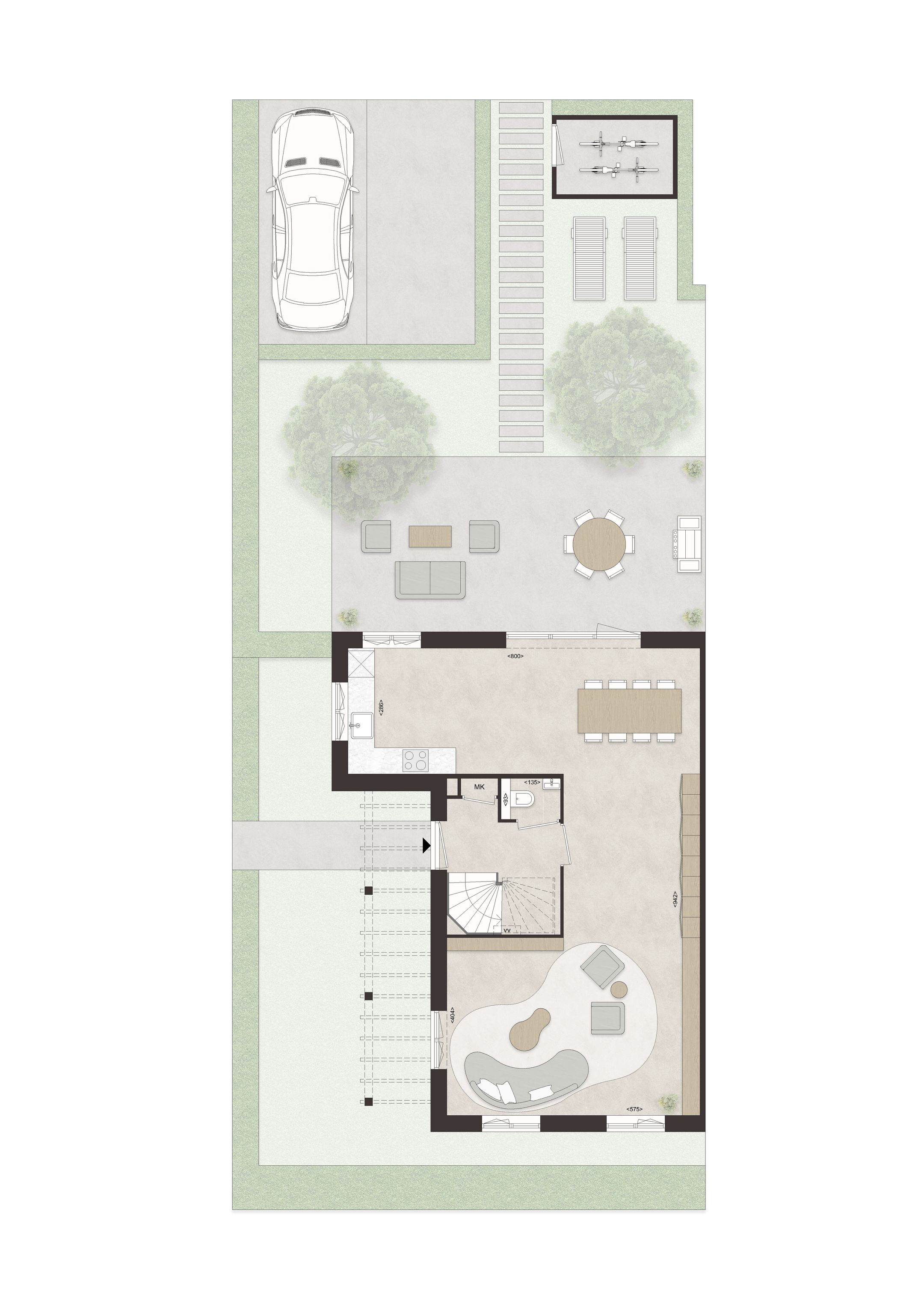 Photo 3 of F60 - Royale hoekwoning dwarskap en uitbouw (Bouwnr. 37)