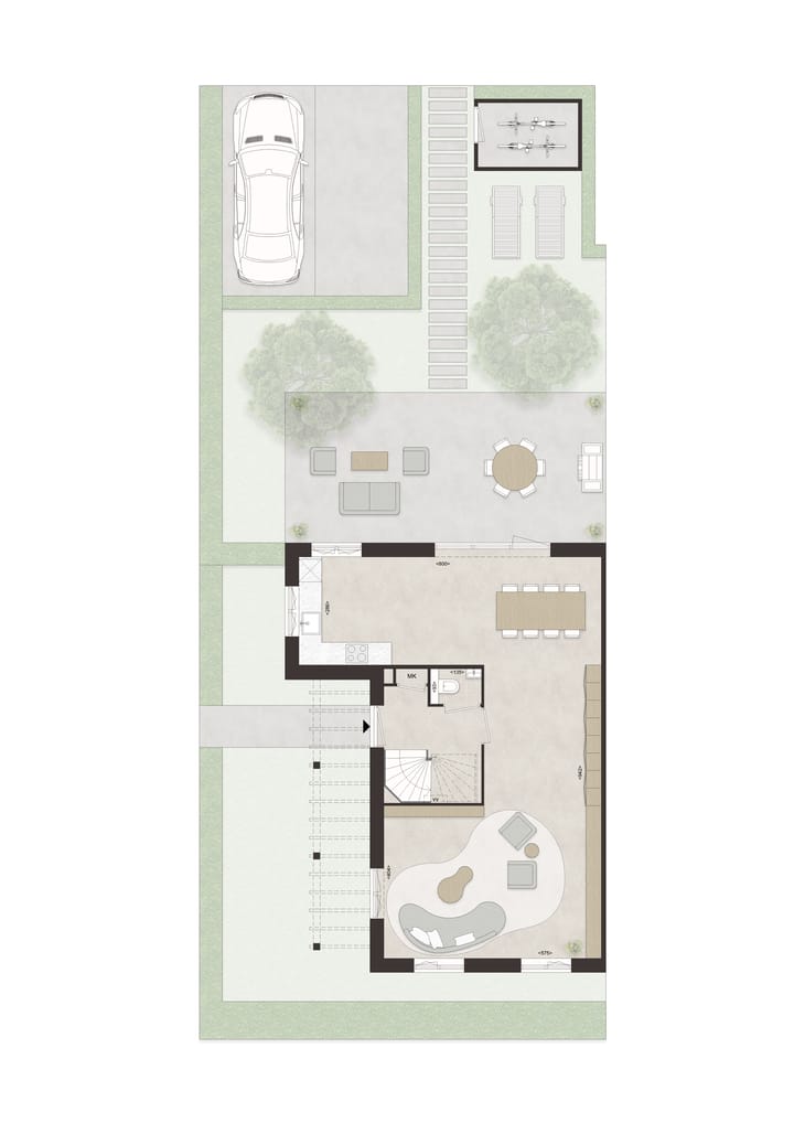 Photo 3 of F60 - Royale hoekwoning dwarskap en uitbouw (Bouwnr. 37)