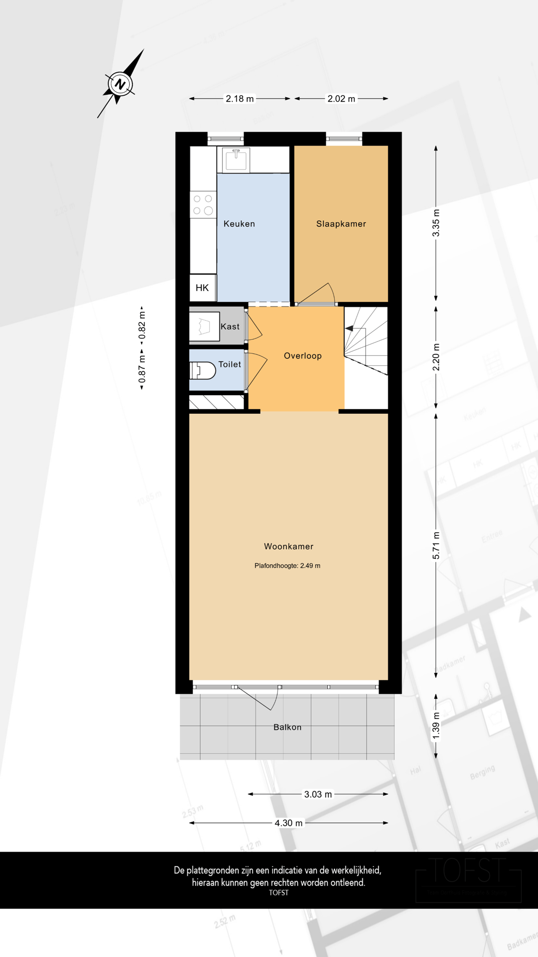 Spacious 3-Room Maisonnette with Sunny Balcony and Private Storage in Holy Noord — 31