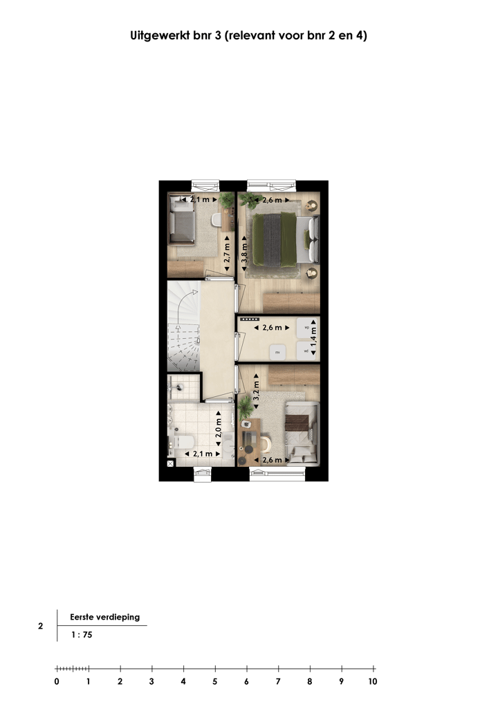 Foto 3 van Tussenwoning Compact (Bouwnr. 3)