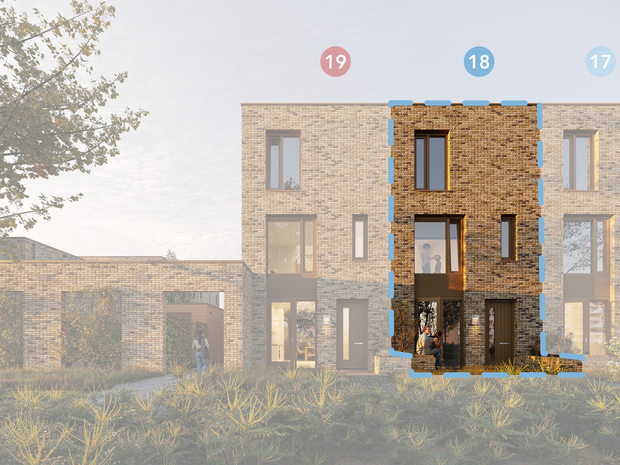 Drielaagse woning (Bouwnr. 18)  false