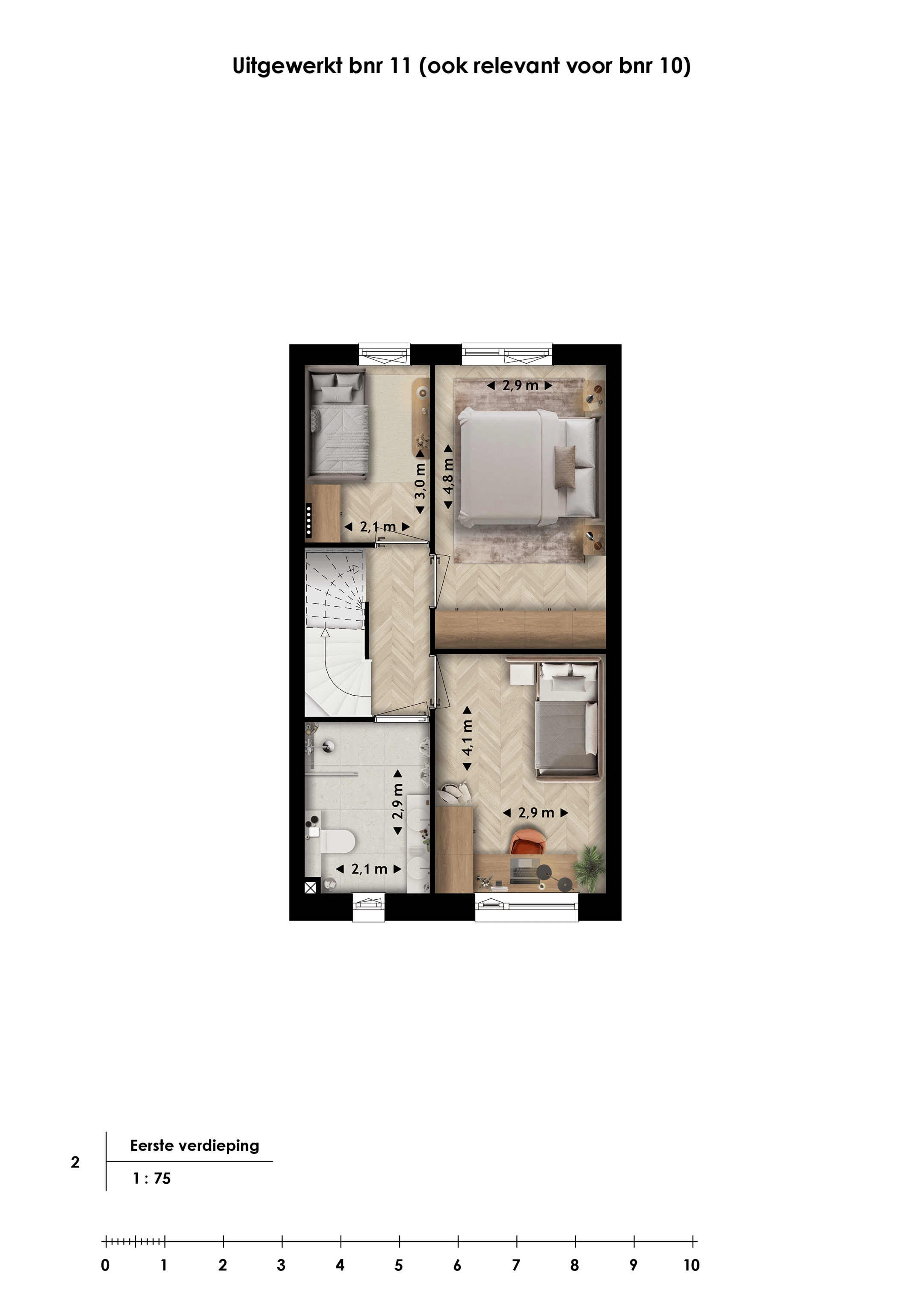 Photo 6 of Drielaagse woning (Bouwnr. 11)