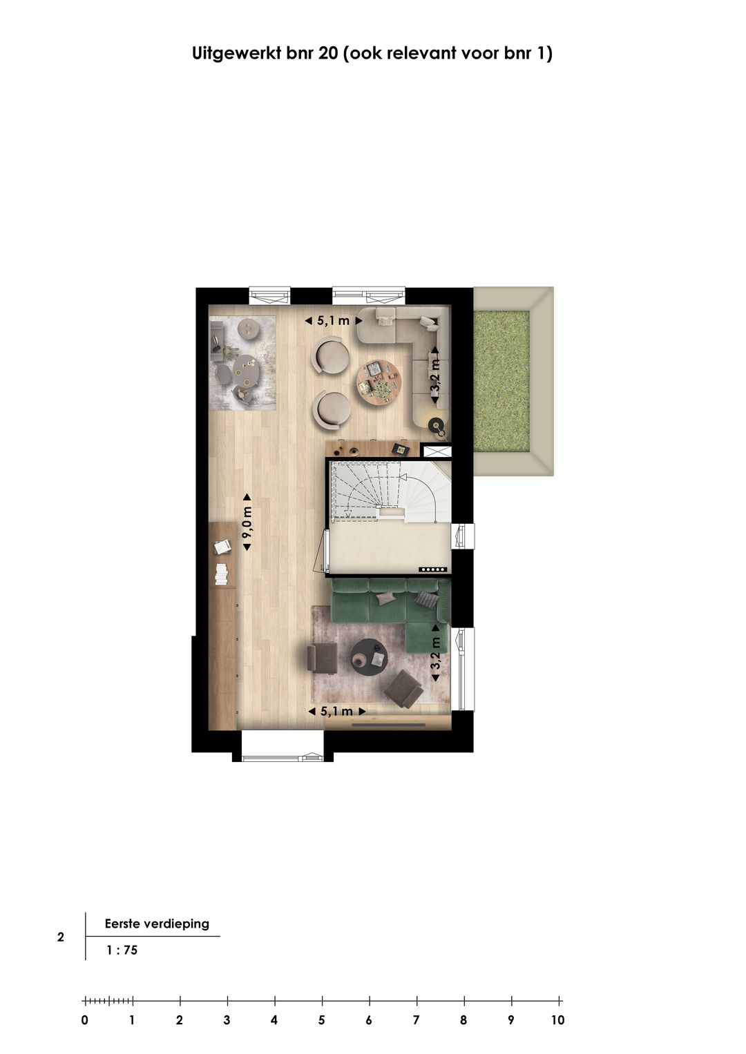 Foto 8 van Woonwerk woning (Bouwnr. 1)