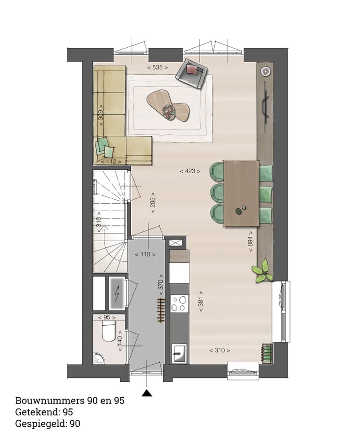 Foto 3 van Tussenwoning (Bouwnr. 91)