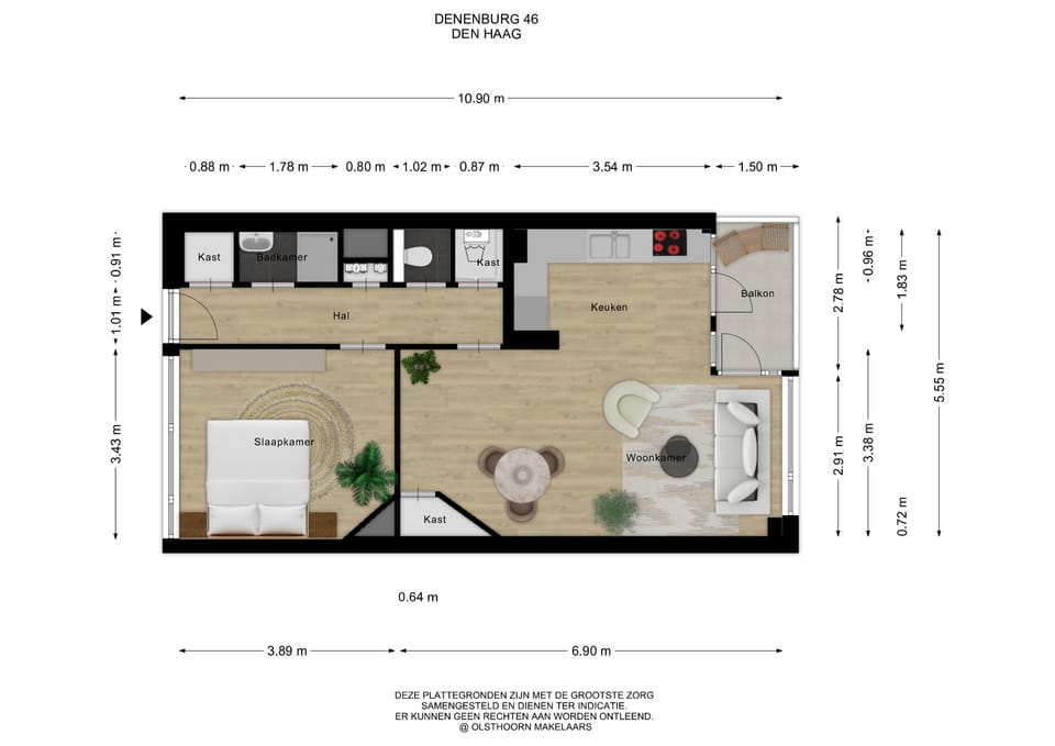 Charming 2-Room Apartment with Balcony and Parking in Green Mariahoeve — 21