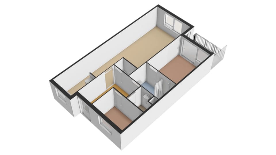 Light Apartment with Water View and Balcony in Rozenstaete — 49