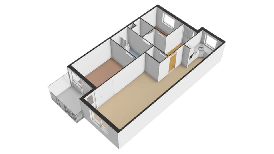 Light Apartment with Water View and Balcony in Rozenstaete — 50