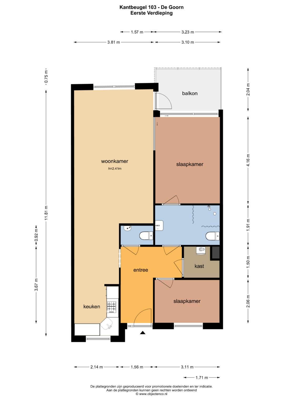Light Apartment with Water View and Balcony in Rozenstaete — 48