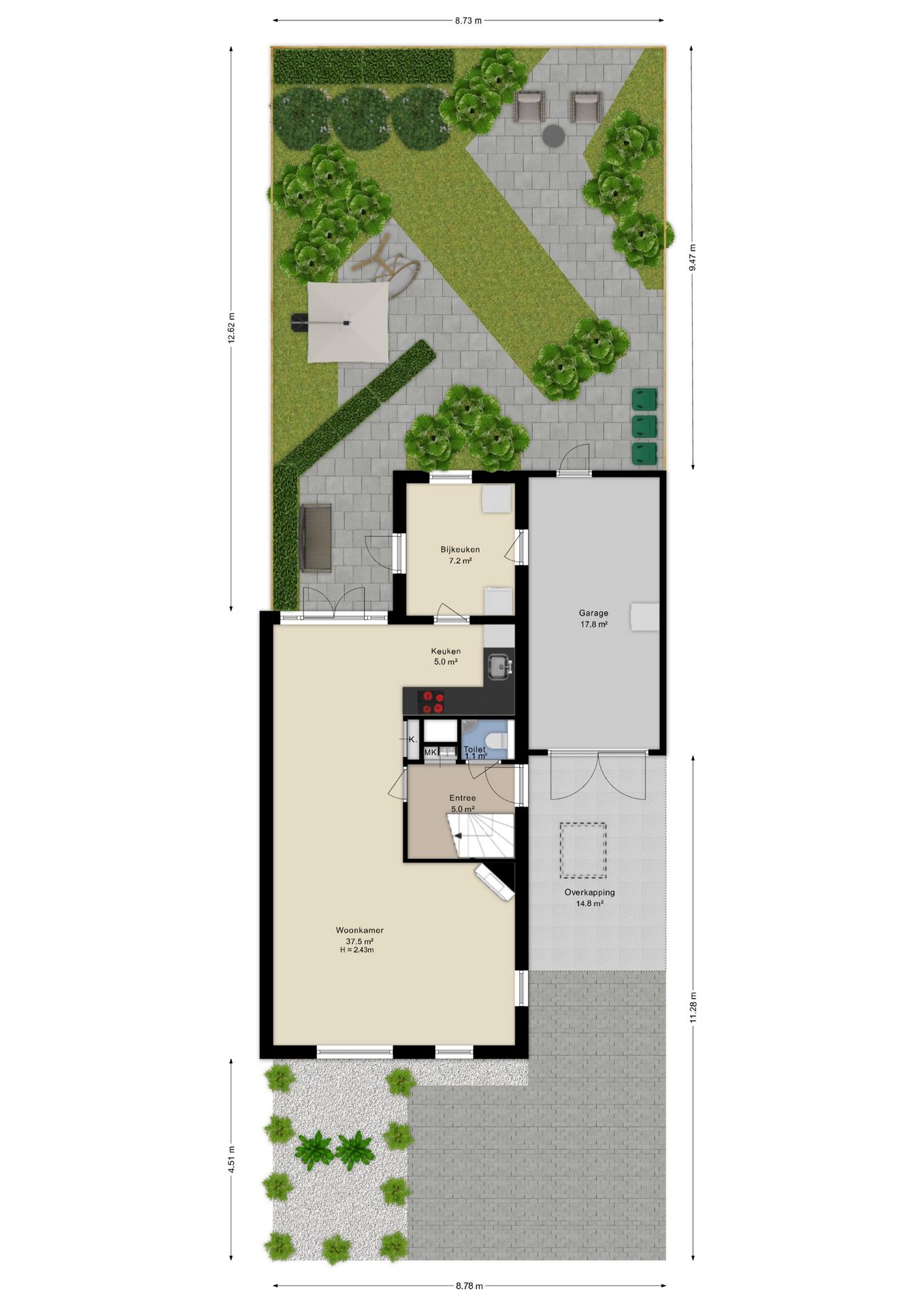 Spacious and Well-Maintained Semi-Detached Home with Garage and Modern Amenities — 57
