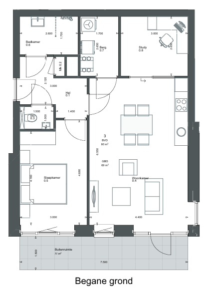 Photo 3 of Appartement (Bouwnr. 3)