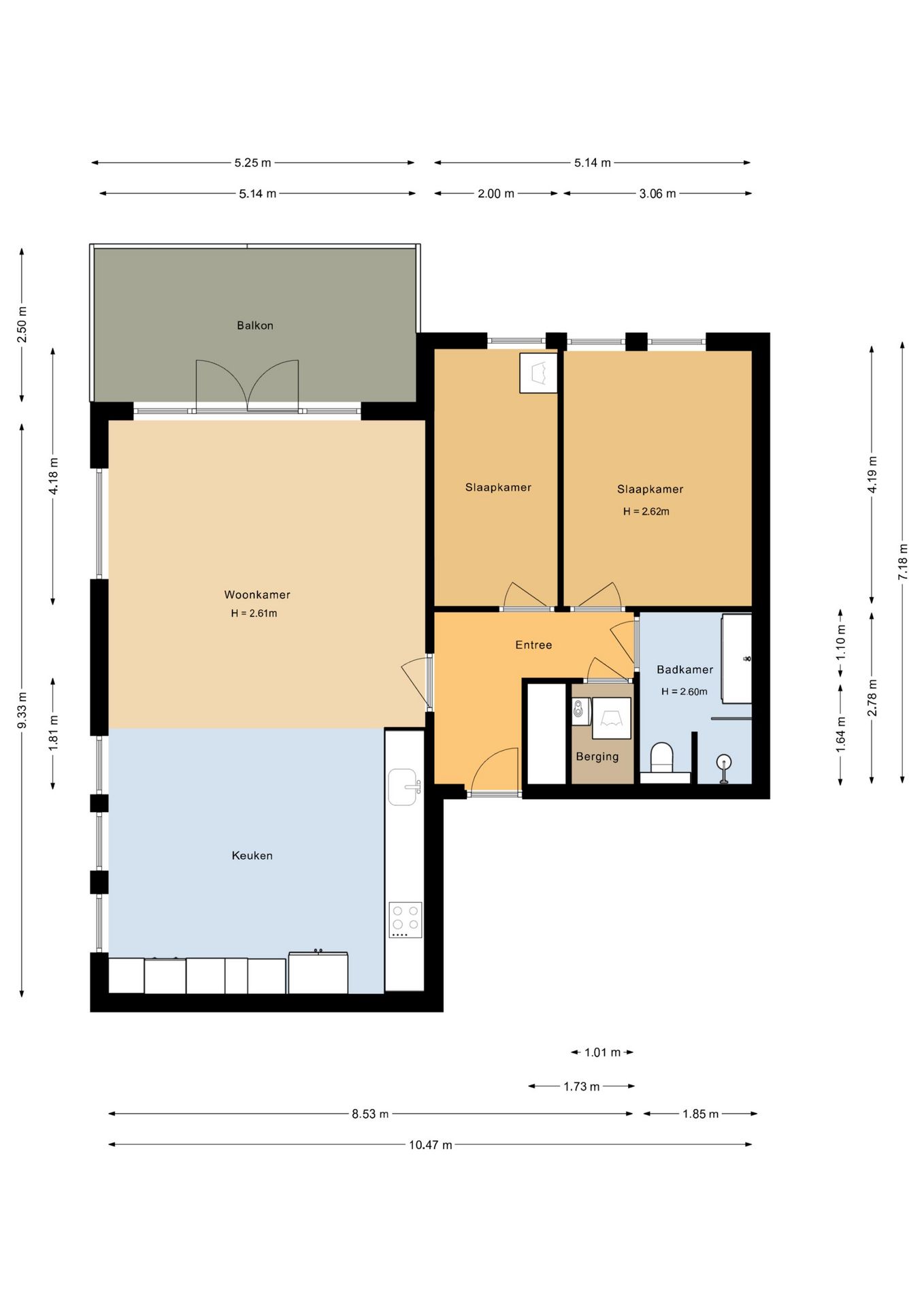 Modern 3-Room Apartment with Sunny South-Facing Balcony in Wilnis — 34