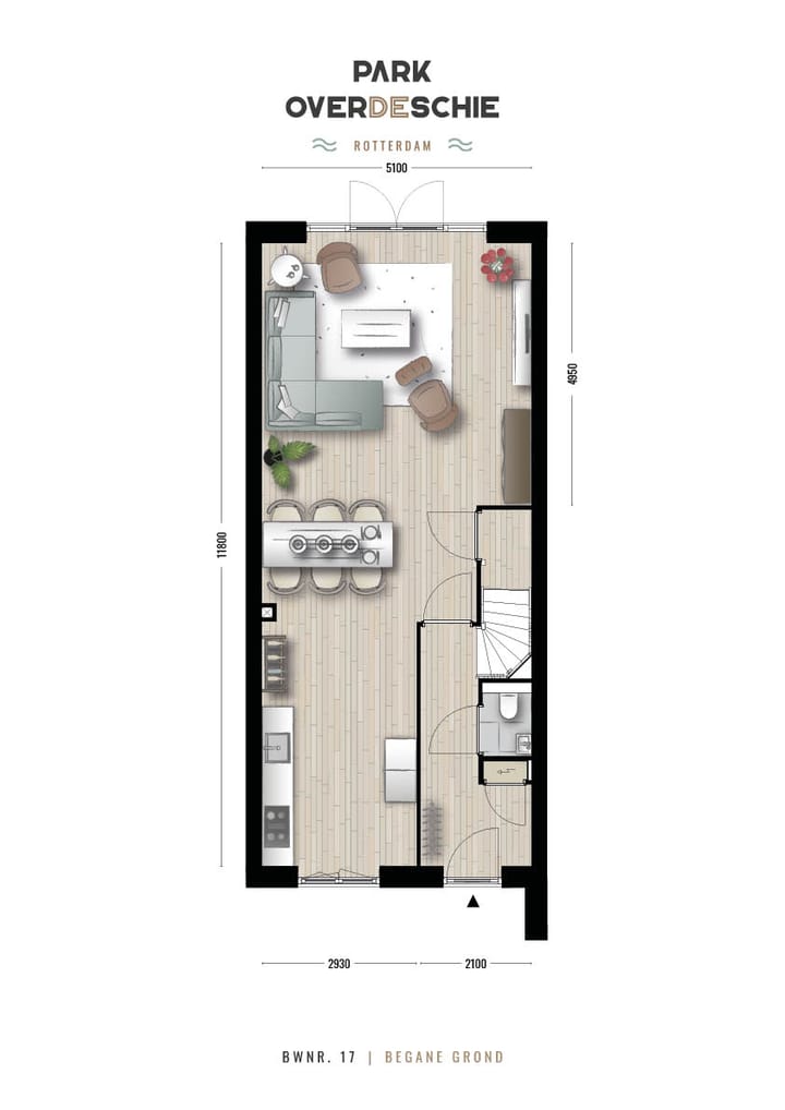 Foto 3 van Tuin Tussenwoning (Bouwnr. 17)