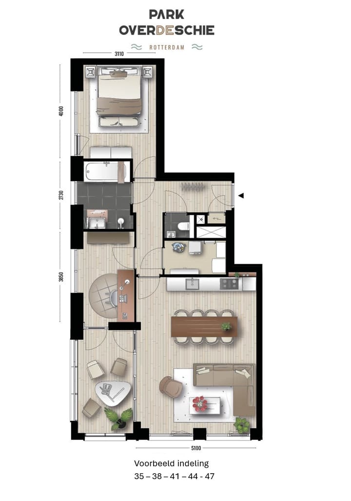 Foto 5 van 3-kamer appartement (Bouwnr. 41)
