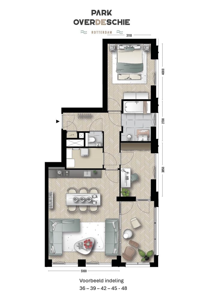 Foto 5 van 3-kamer appartement (Bouwnr. 39)