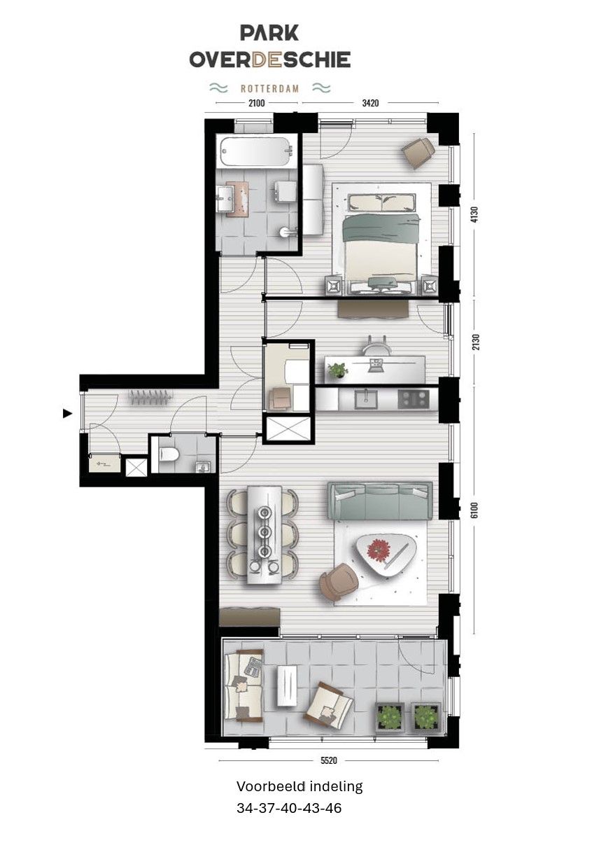 Foto 5 van 3-kamer appartement (Bouwnr. 37)