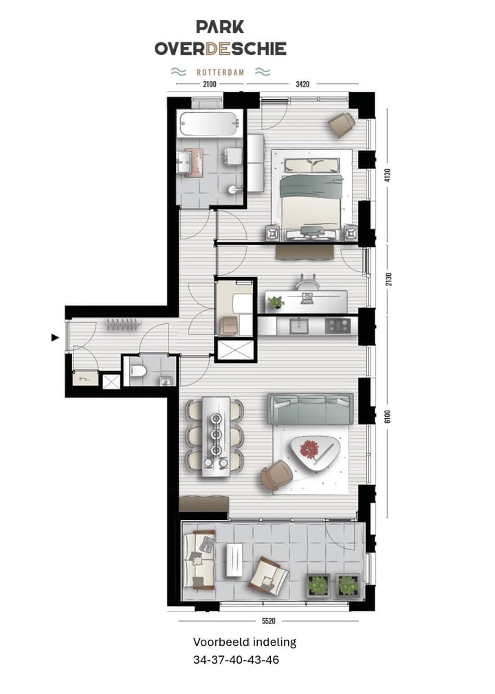 Foto 5 van 3-kamer appartement (Bouwnr. 37)