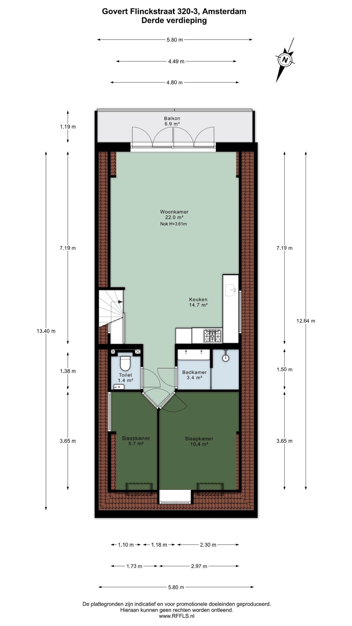 Foto 40 van Govert Flinckstraat 320-3