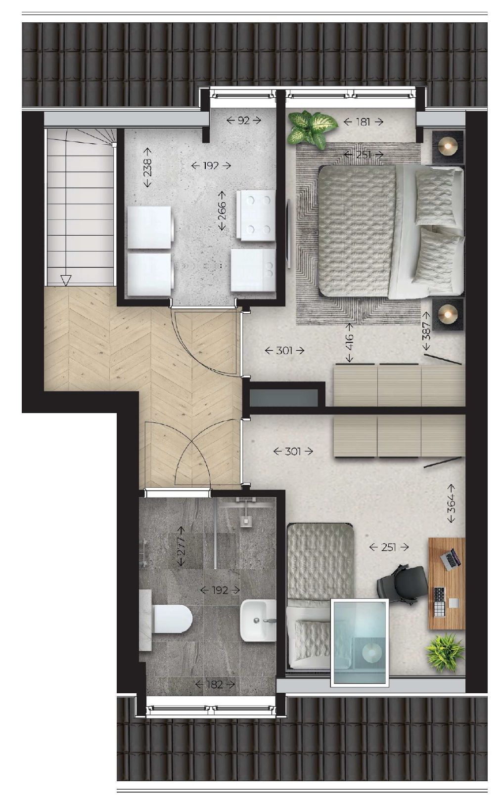 Foto 7 van Bovenwoning met dakterras (Bouwnr. 4)