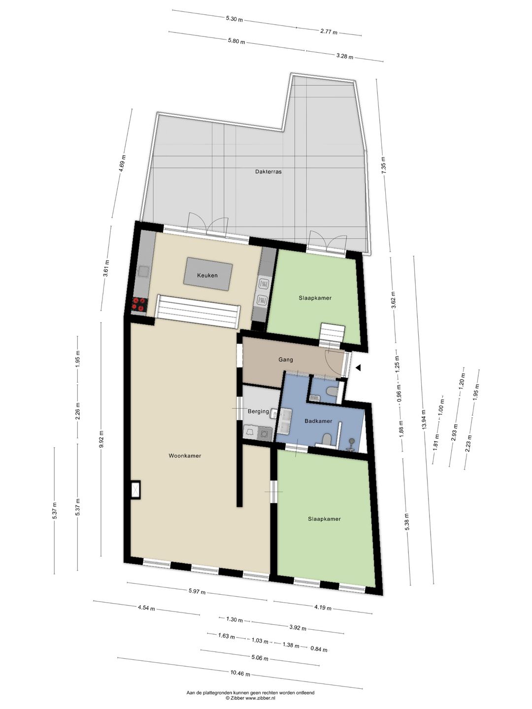Spacious and Modern Apartment in Hulst Center with Rooftop Terrace and Private Parking — 38