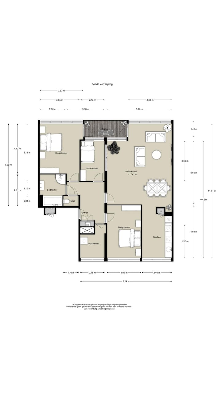 Appartement te koop: Pieter de Hoochstraat 17G, Amsterdam