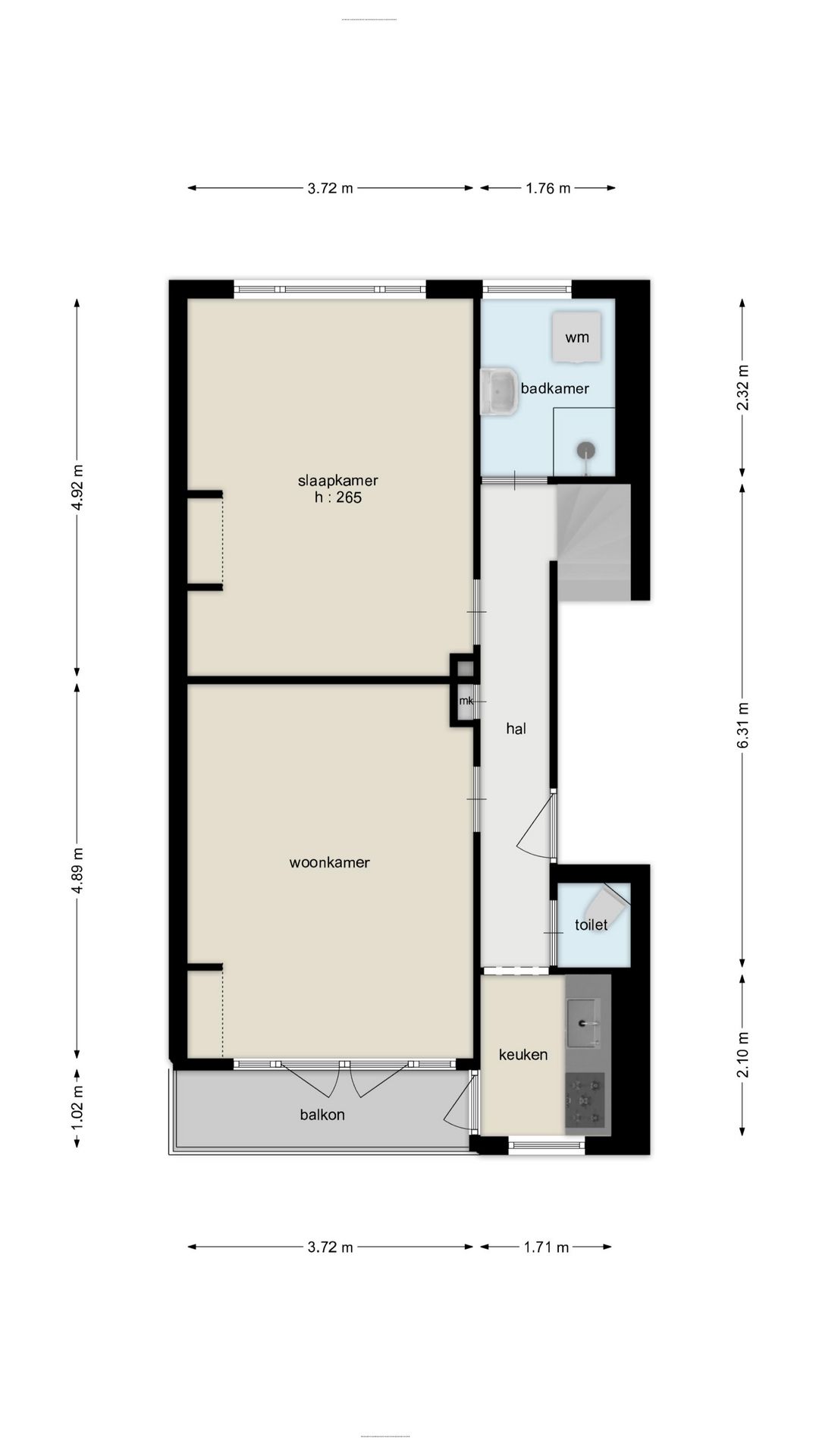 Foto 24 van Cleyburchstraat 7-B02