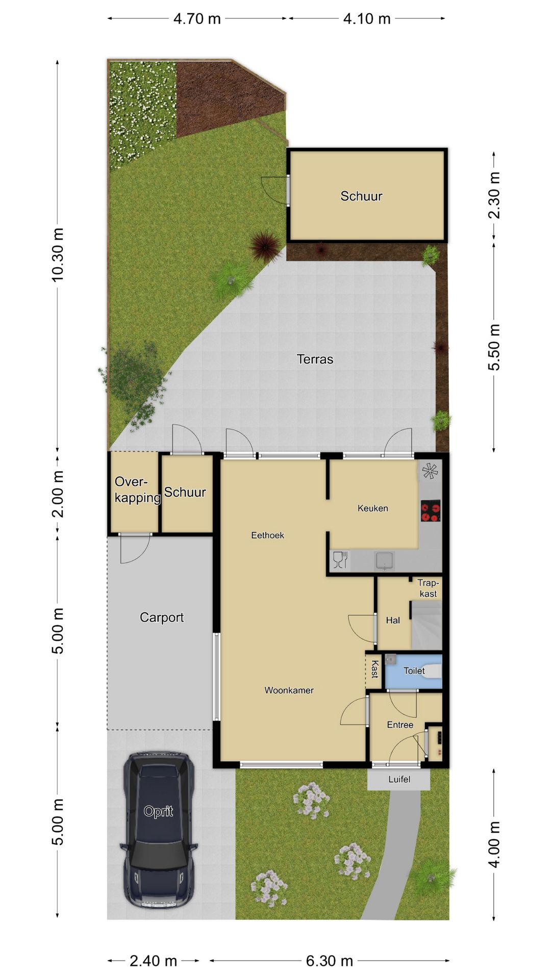 Spacious Corner Family Home with 5 Bedrooms, Carport and Sunny South-Facing Garden in Heteren — 7