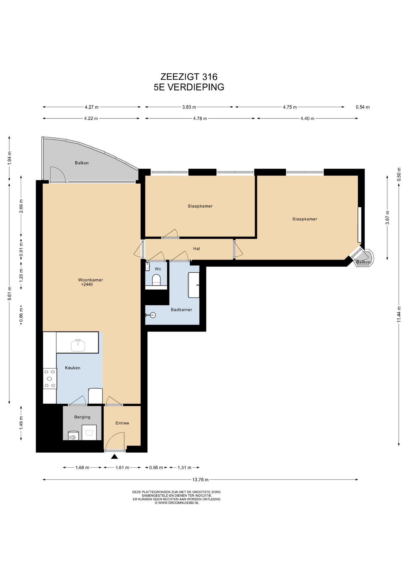 Spacious and Light Apartment with Canal View and Private Land in Diemen — 36