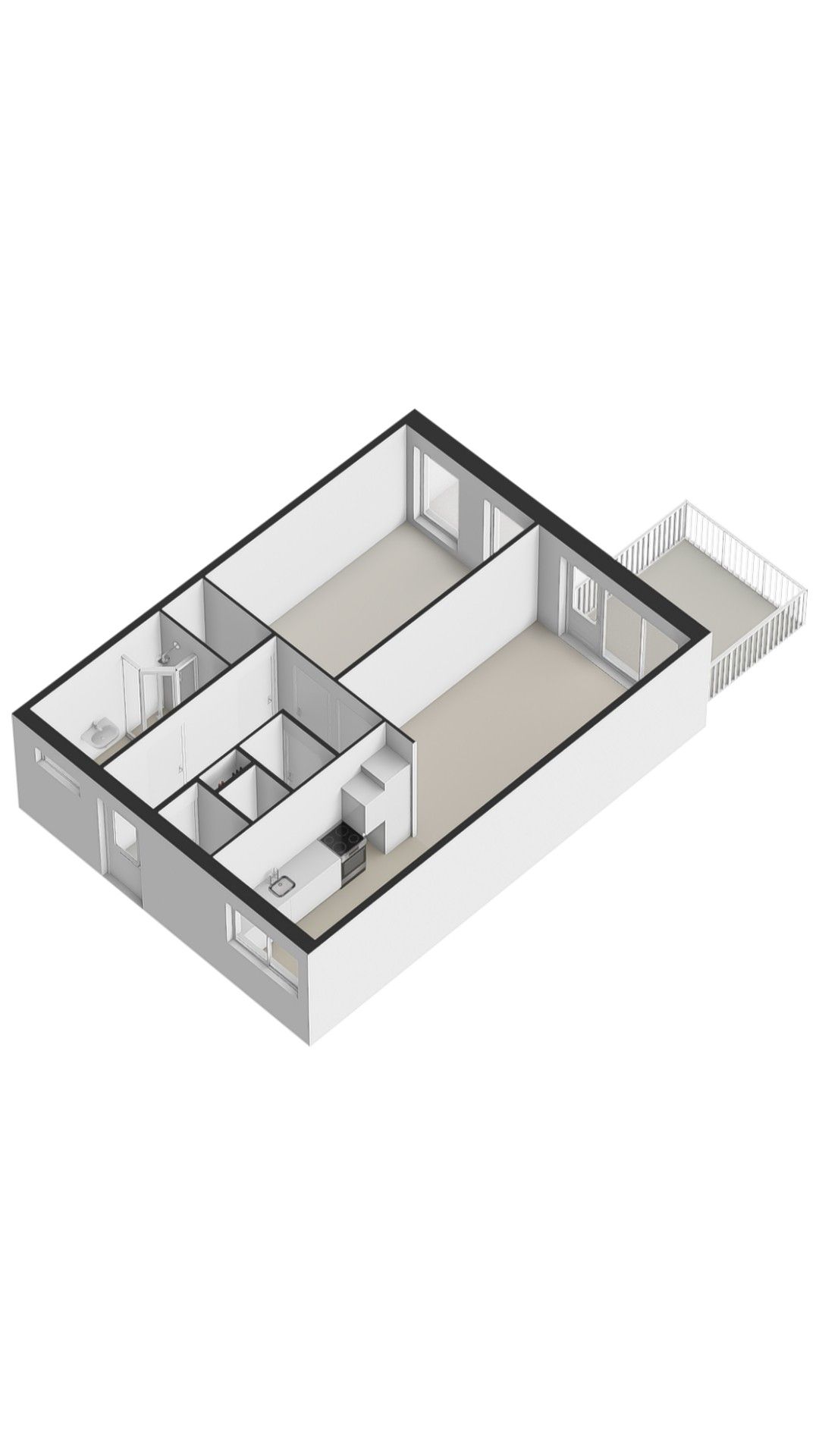 Light Apartment with Full-Width Balcony near Amsterdam Central — 27