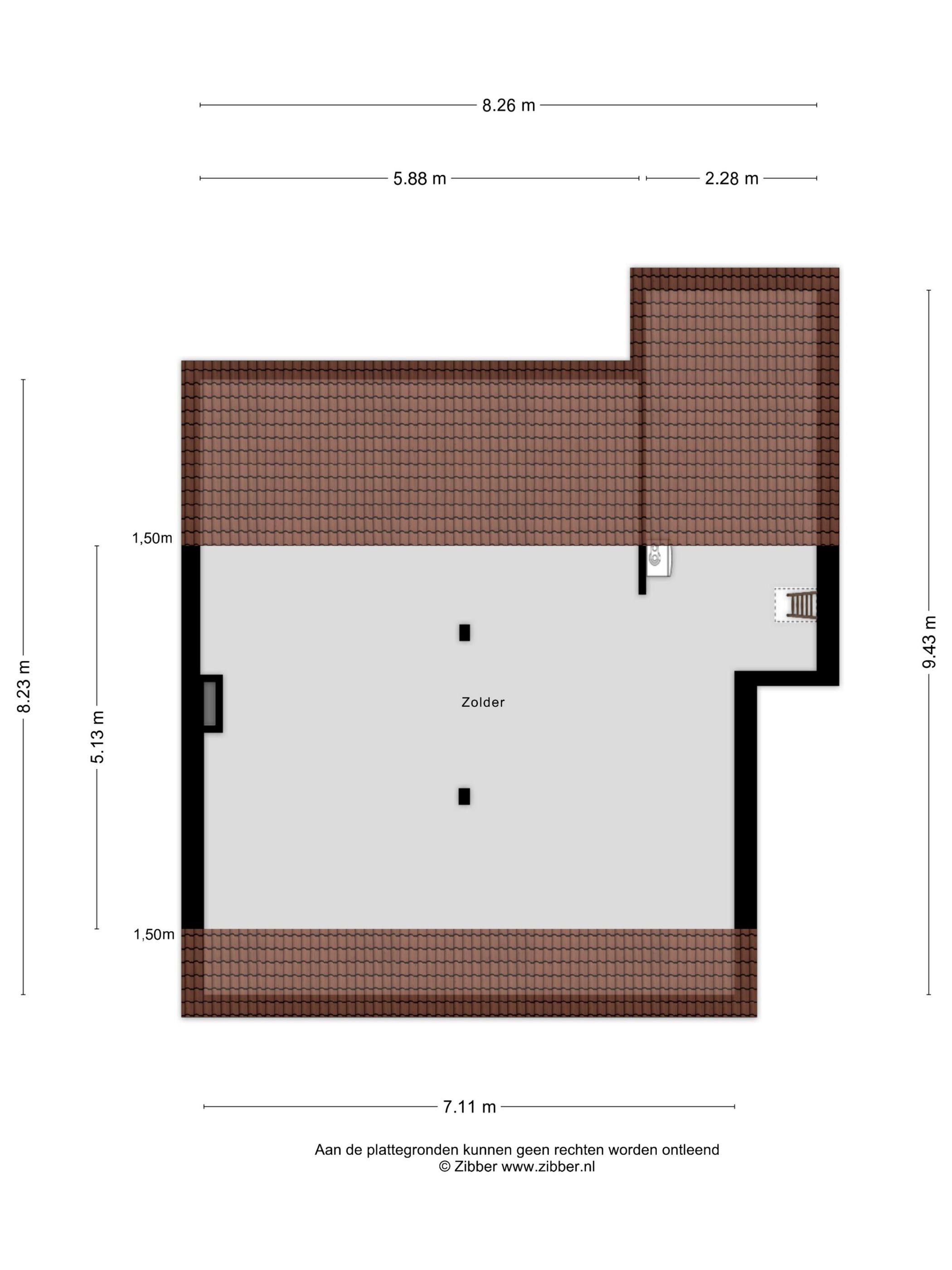 Top Floor Apartment with Balcony and Expansion Potential in Historic Middelburg Center — 18