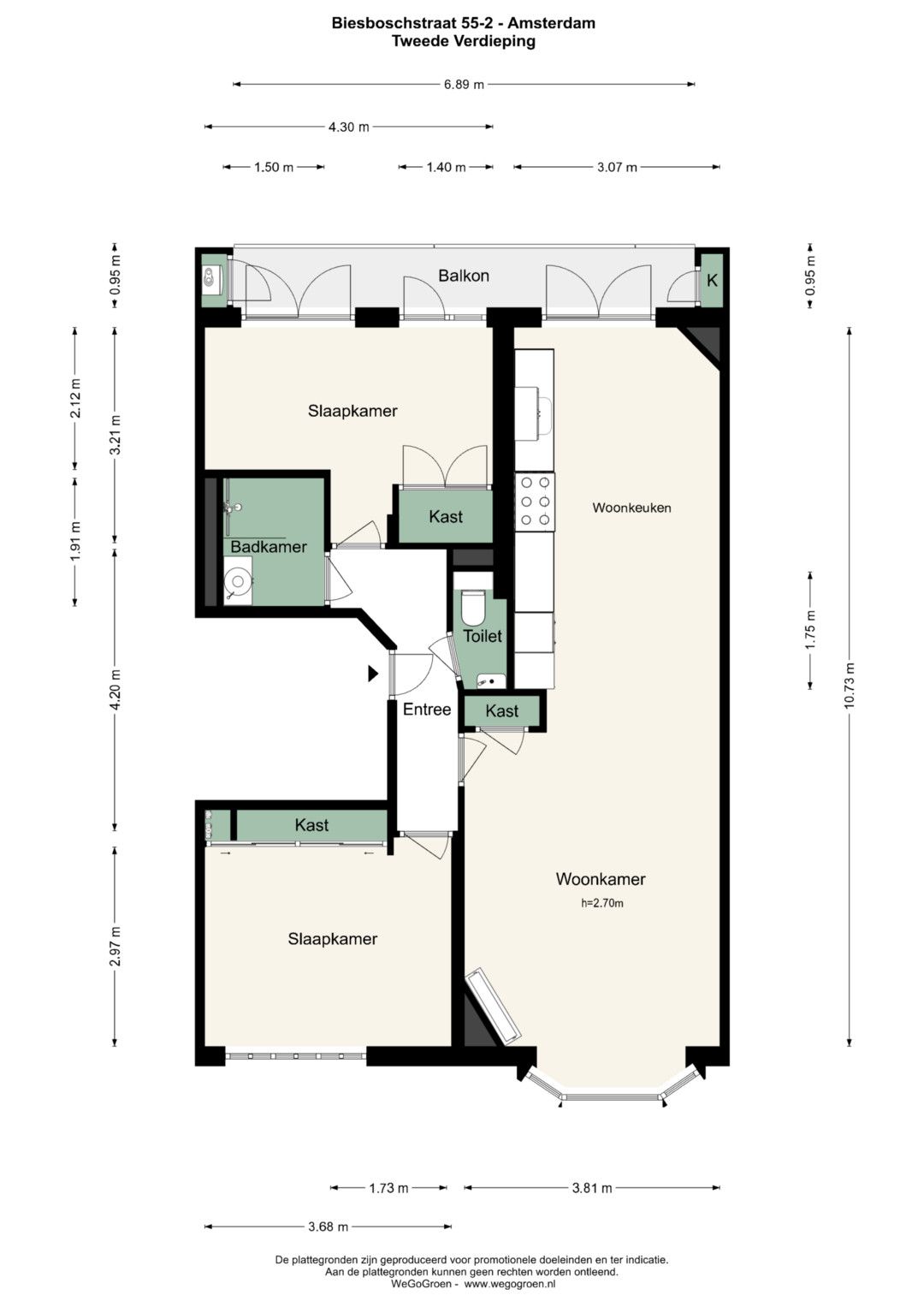 Foto 40 van Biesboschstraat 55-2