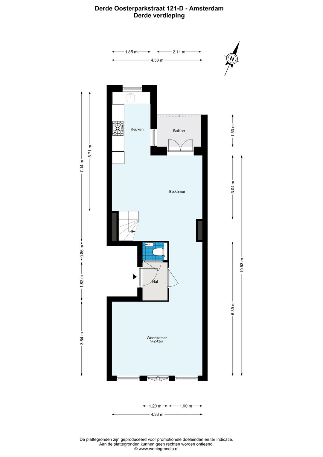 Foto 31 van Derde Oosterparkstraat 121-D