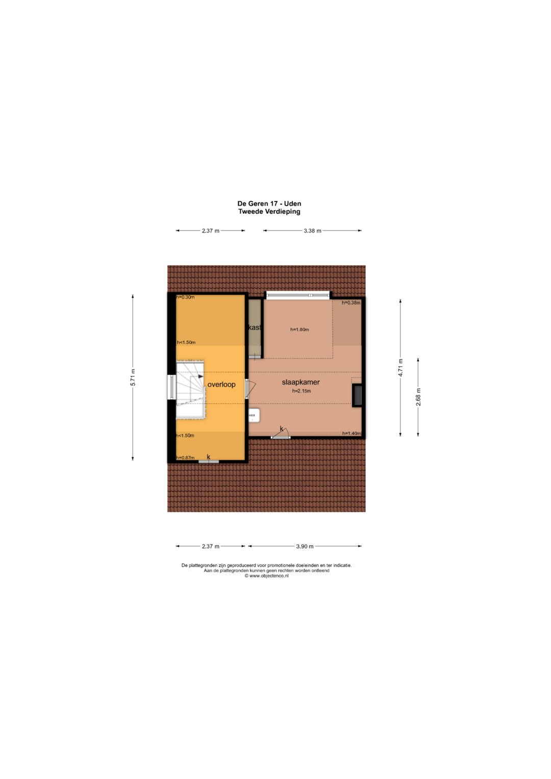 Spacious semi-detached family home with four bedrooms, garage, and sunny southwest garden in a quiet green location near Uden center — 37