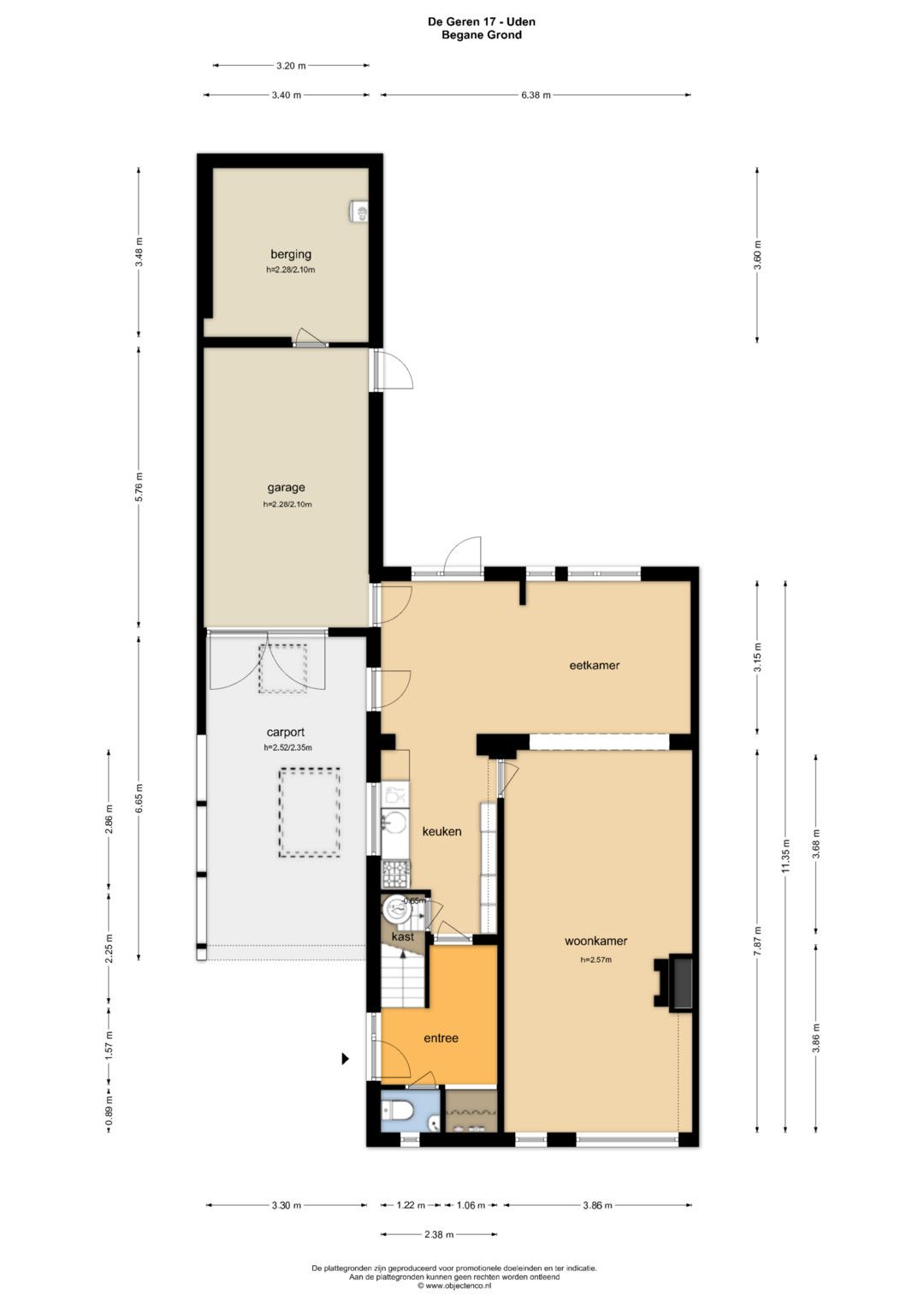 Spacious semi-detached family home with four bedrooms, garage, and sunny southwest garden in a quiet green location near Uden center — 31
