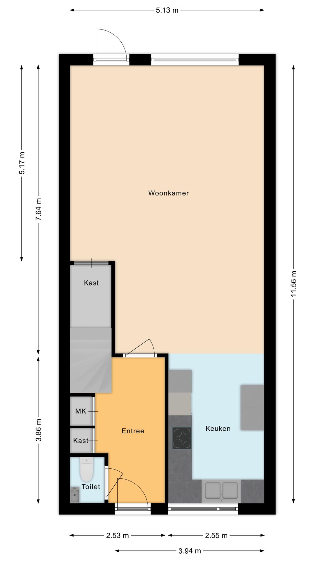Modern and energy-efficient terraced house with unobstructed water views in Westerdel — 61