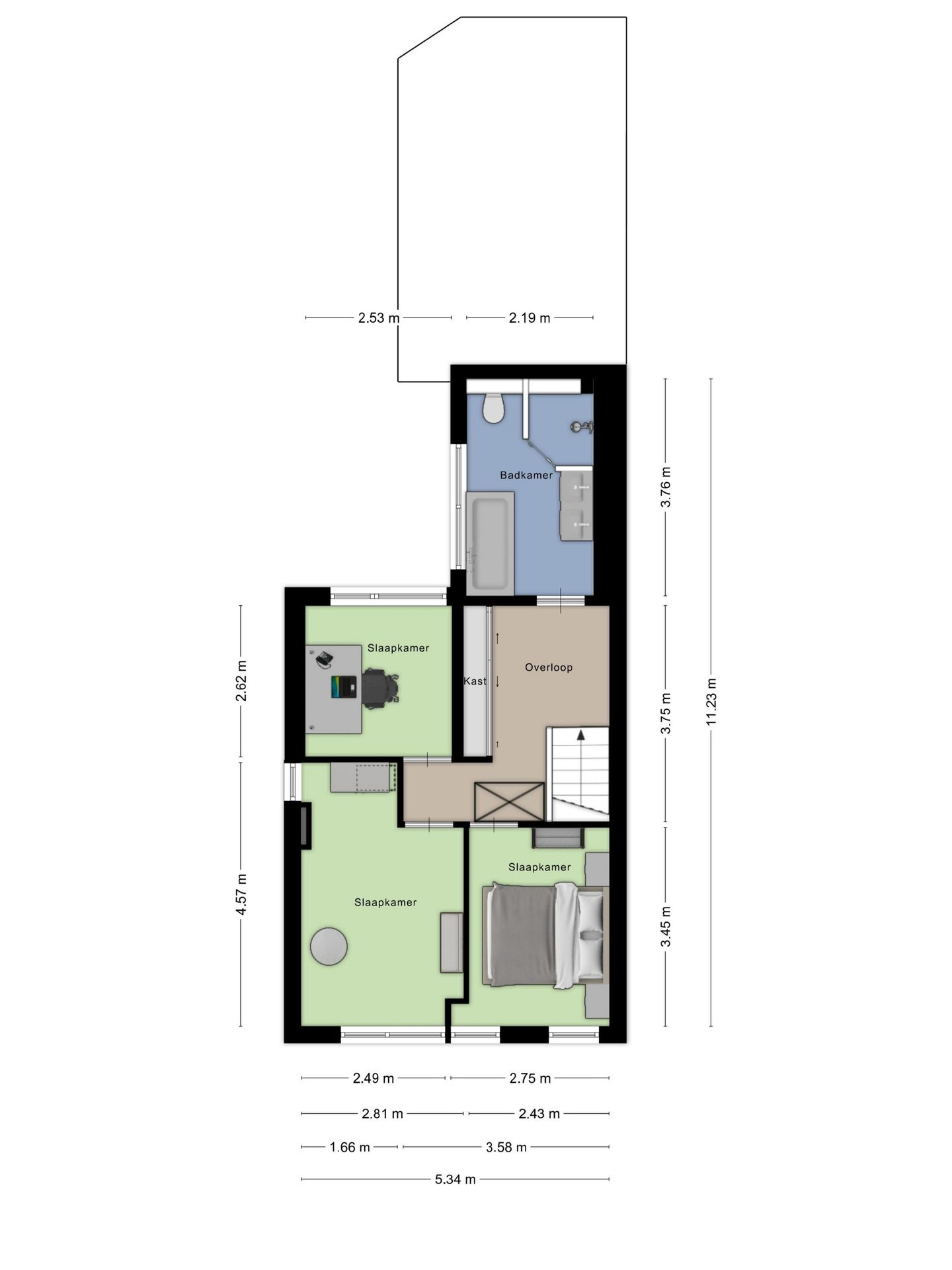 Semi-detached family home with garage and potential in Halsteren — 34