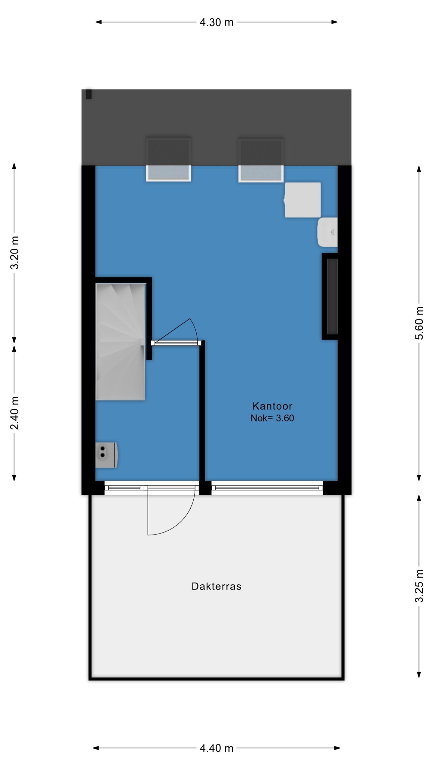 Spacious Terraced House with Four Bedrooms and Rooftop Terrace in Quiet Green Location — 59