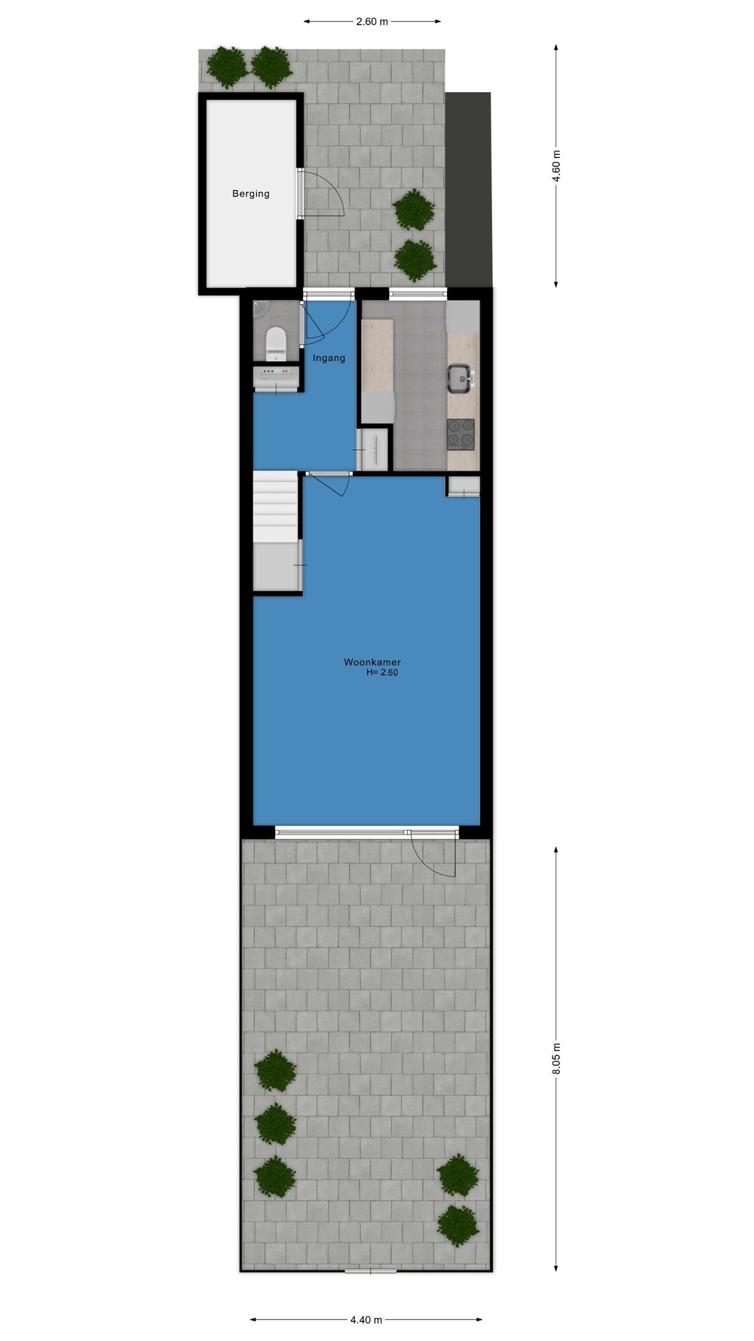 Spacious Terraced House with Four Bedrooms and Rooftop Terrace in Quiet Green Location — 56