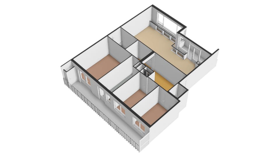 Spacious Apartment with Museum Views and Two Balconies in Central Venlo — 26